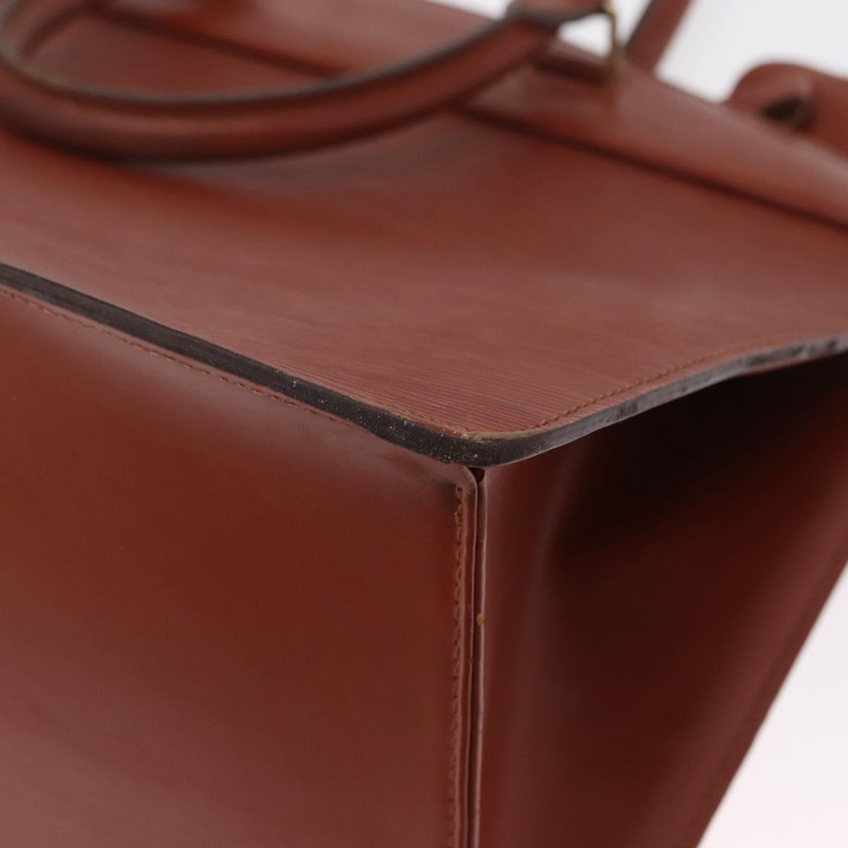 LOUIS VUITTON Epi Riviera Hand Bag Brown M48183 LV Auth 165714