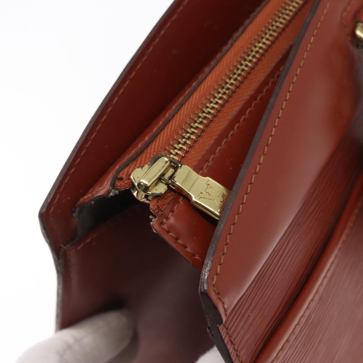 LOUIS VUITTON Epi Riviera Hand Bag Brown M48183 LV Auth 165714