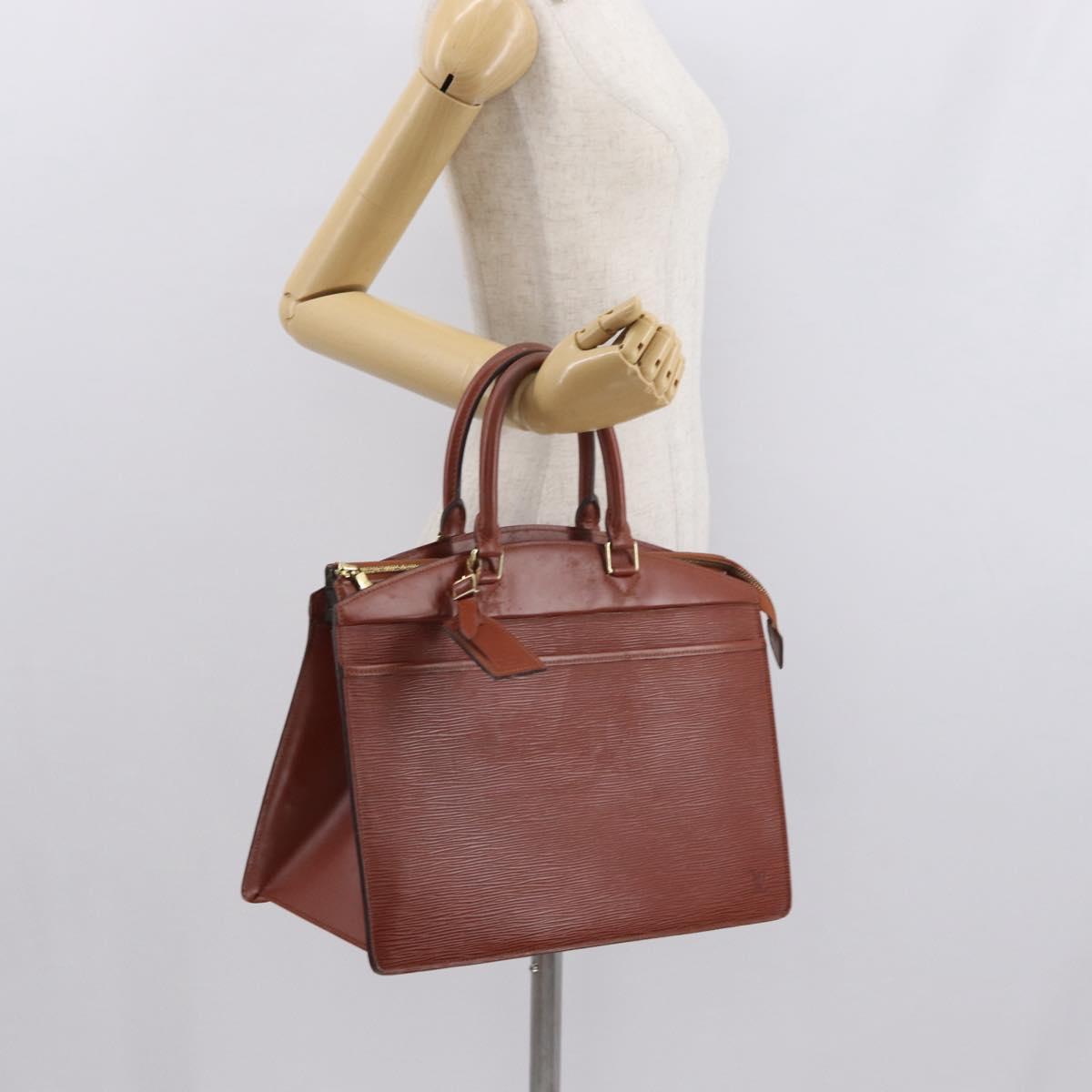 LOUIS VUITTON Epi Riviera Hand Bag Brown M48183 LV Auth 165714