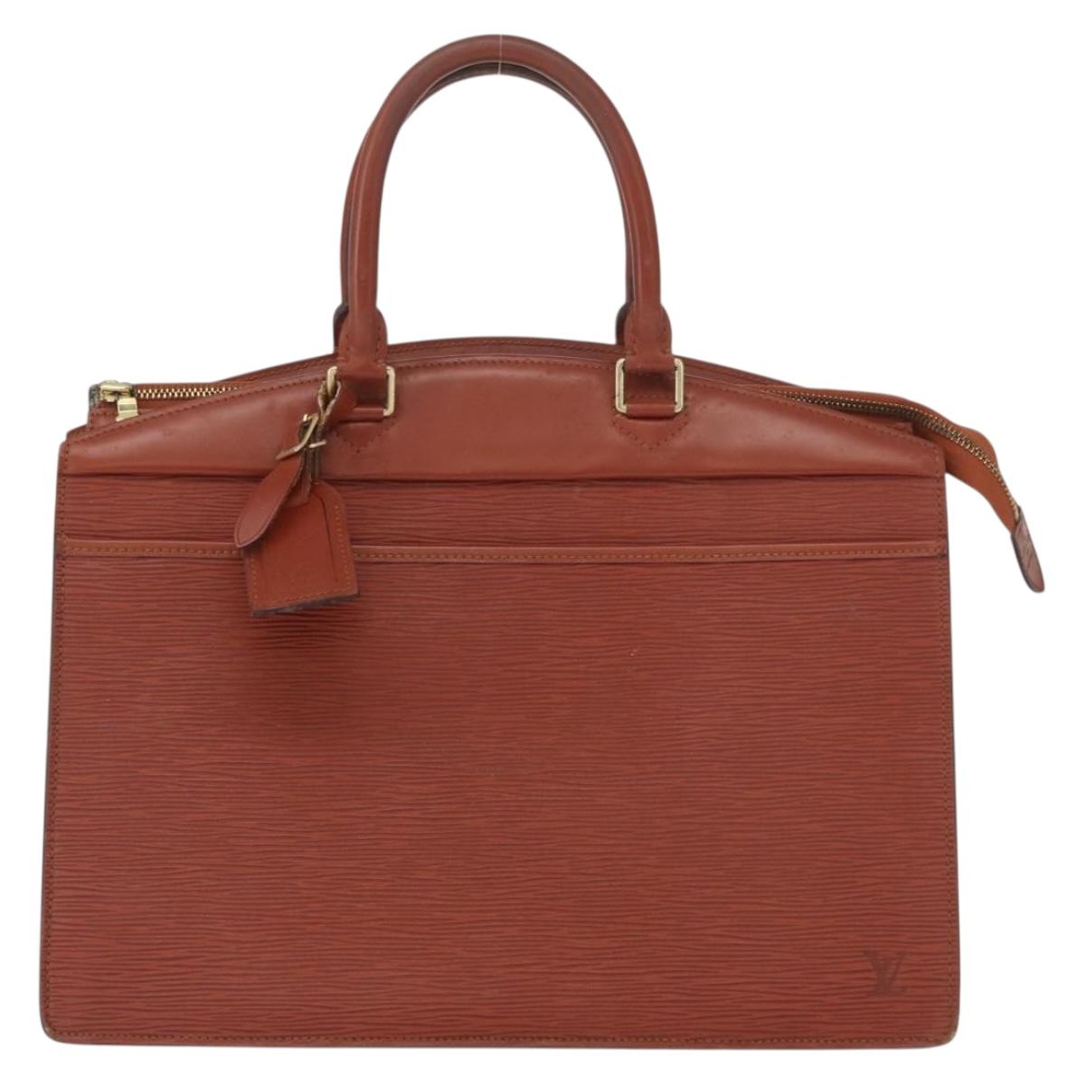 LOUIS VUITTON Epi Riviera Hand Bag Brown M48183 LV Auth 165714