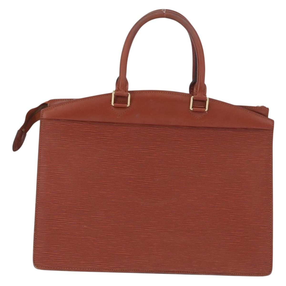 LOUIS VUITTON Epi Riviera Hand Bag Brown M48183 LV Auth 165714