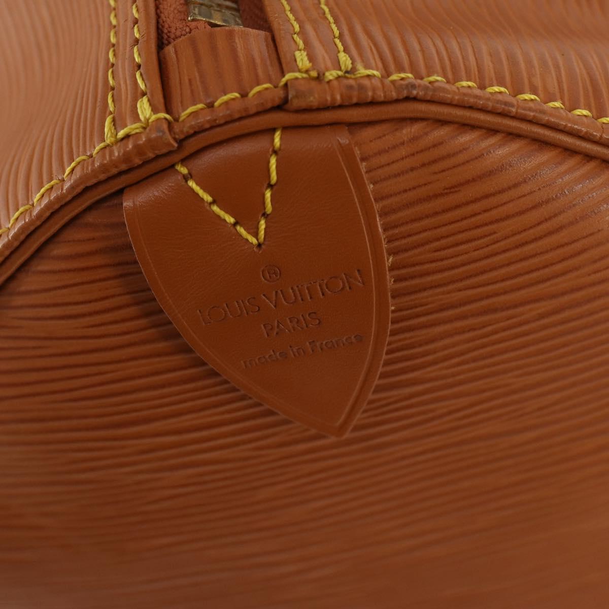 LOUIS VUITTON Epi Keepall 50 Boston Bag Brown M42968 LV Auth 165716A