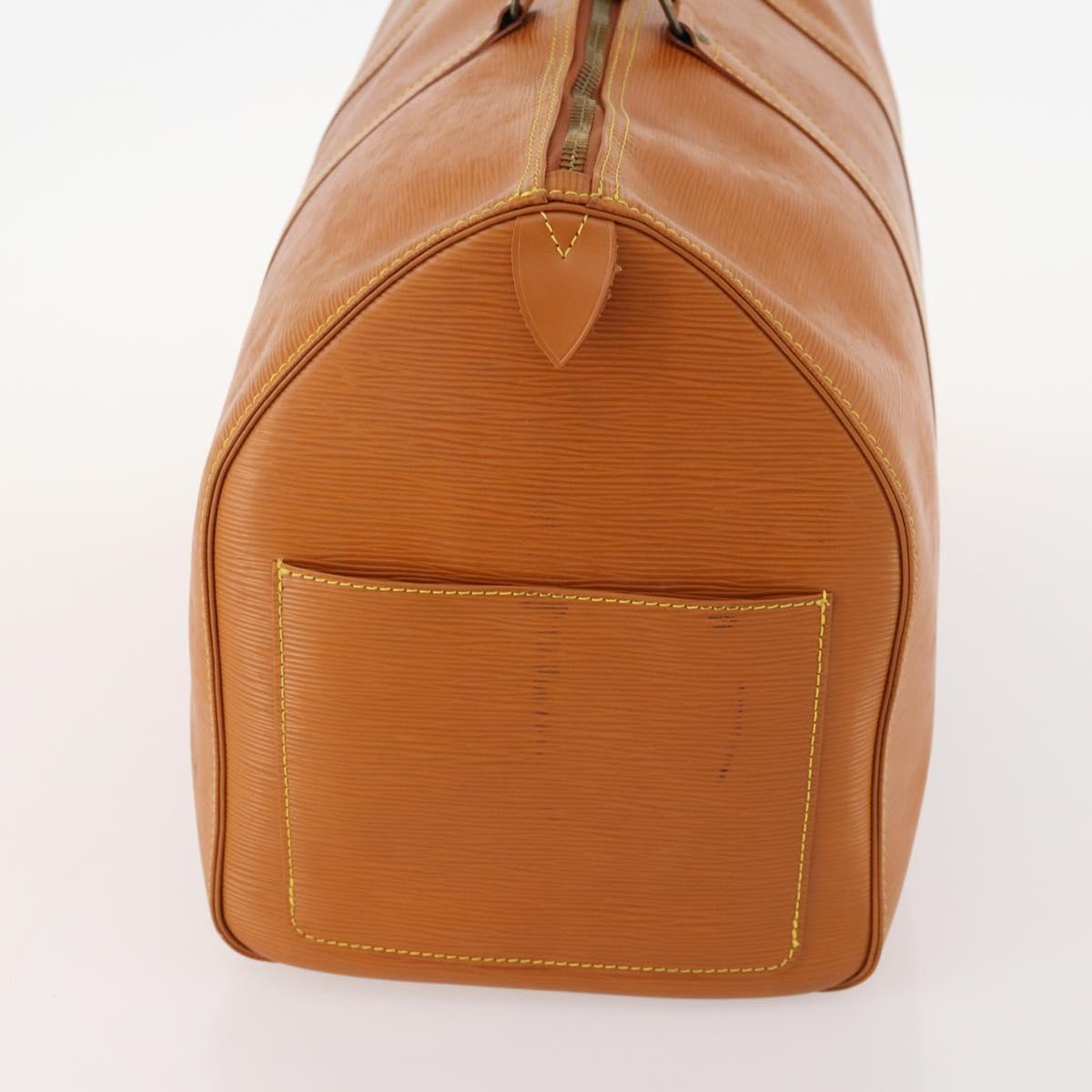 LOUIS VUITTON Epi Keepall 50 Boston Bag Brown M42968 LV Auth 165716A
