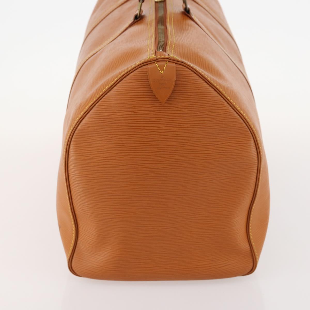 LOUIS VUITTON Epi Keepall 50 Boston Bag Brown M42968 LV Auth 165716A