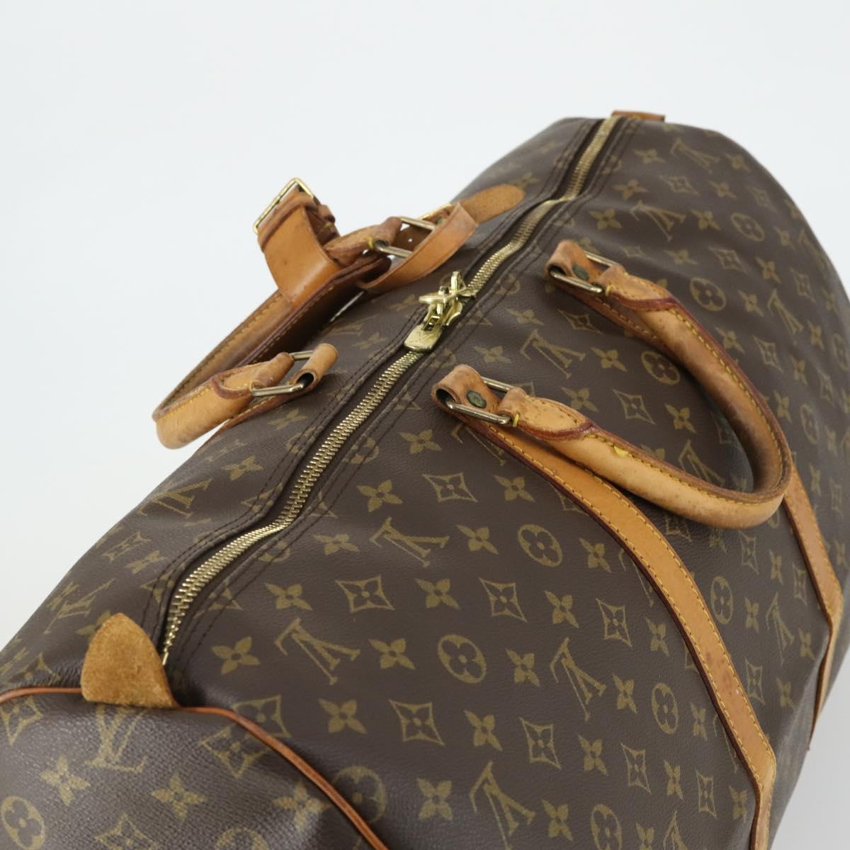 LOUIS VUITTON Monogram Keepall 55 Boston Bag M41424 LV Auth 165741