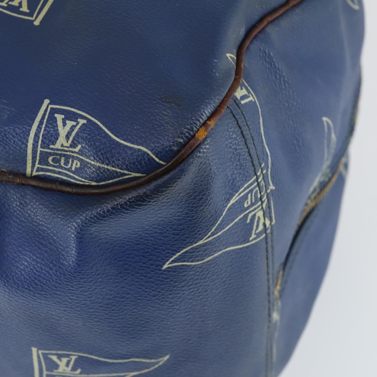 LOUIS VUITTON LV Cup Boston Bag Blue LV Auth 165742