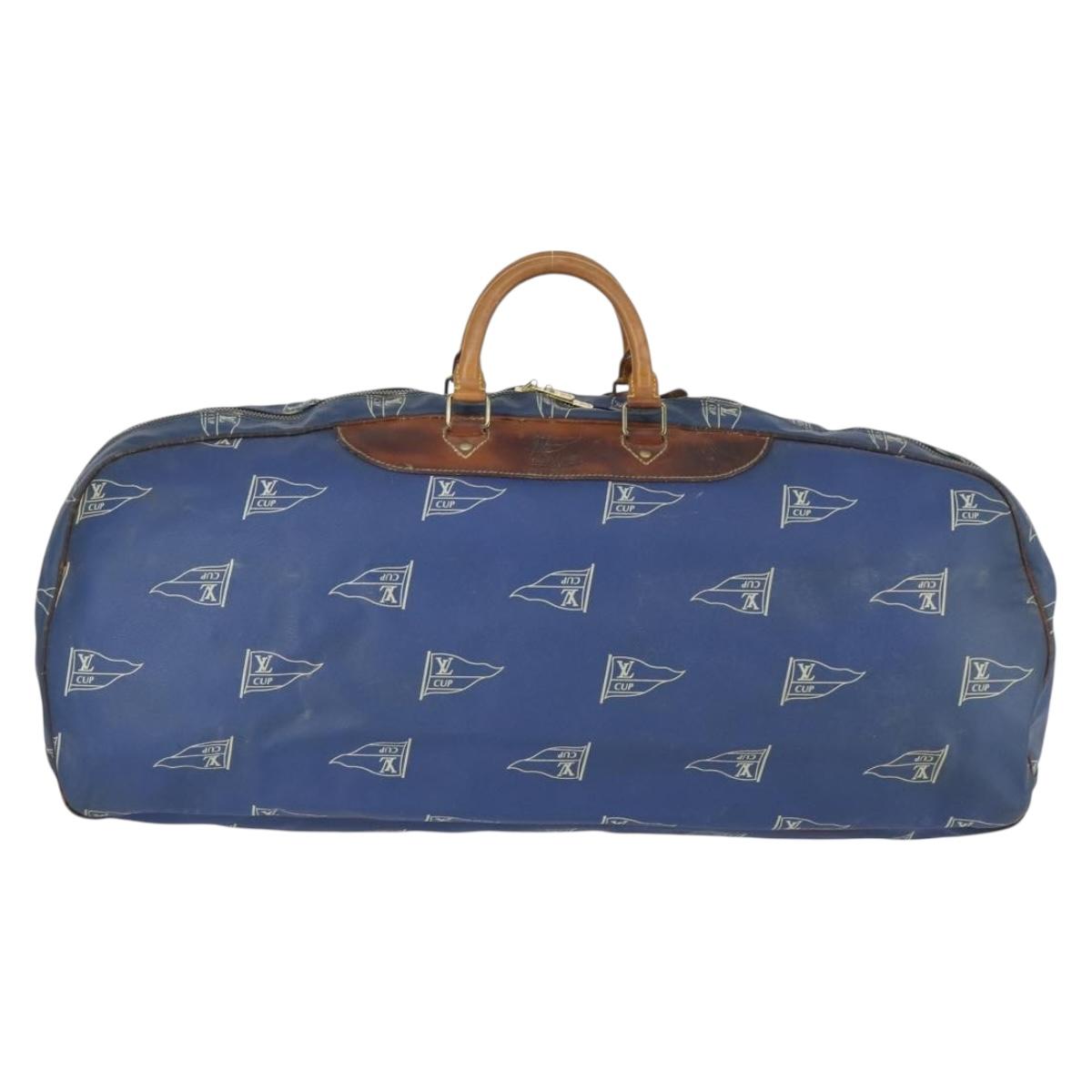 LOUIS VUITTON LV Cup Boston Bag Blue LV Auth 165742