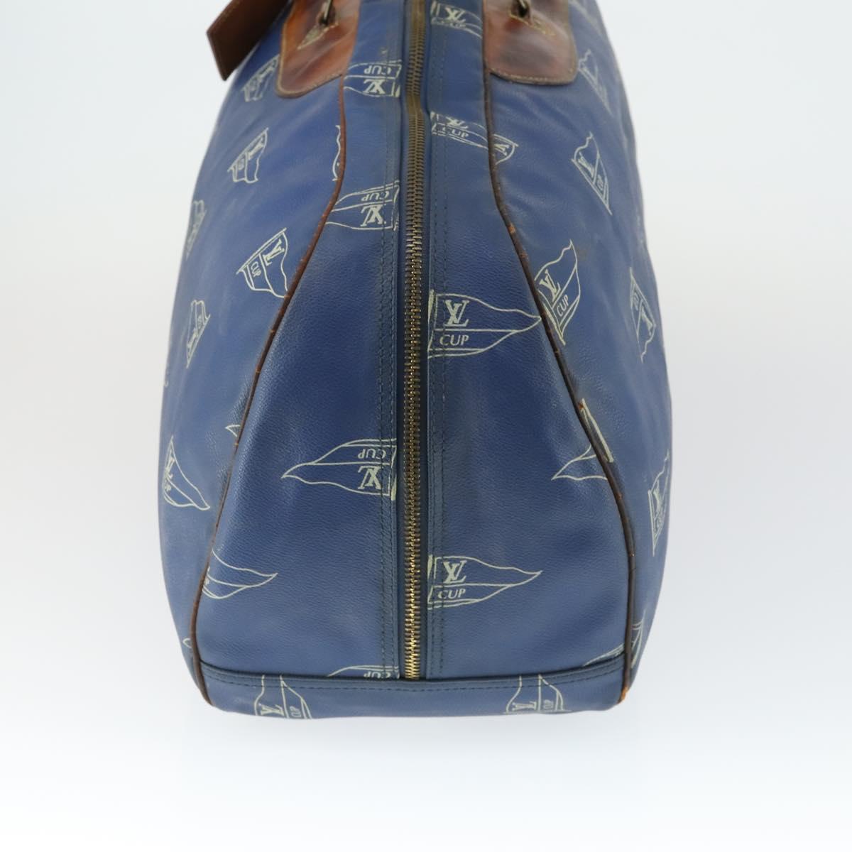 LOUIS VUITTON LV Cup Boston Bag Blue LV Auth 165742