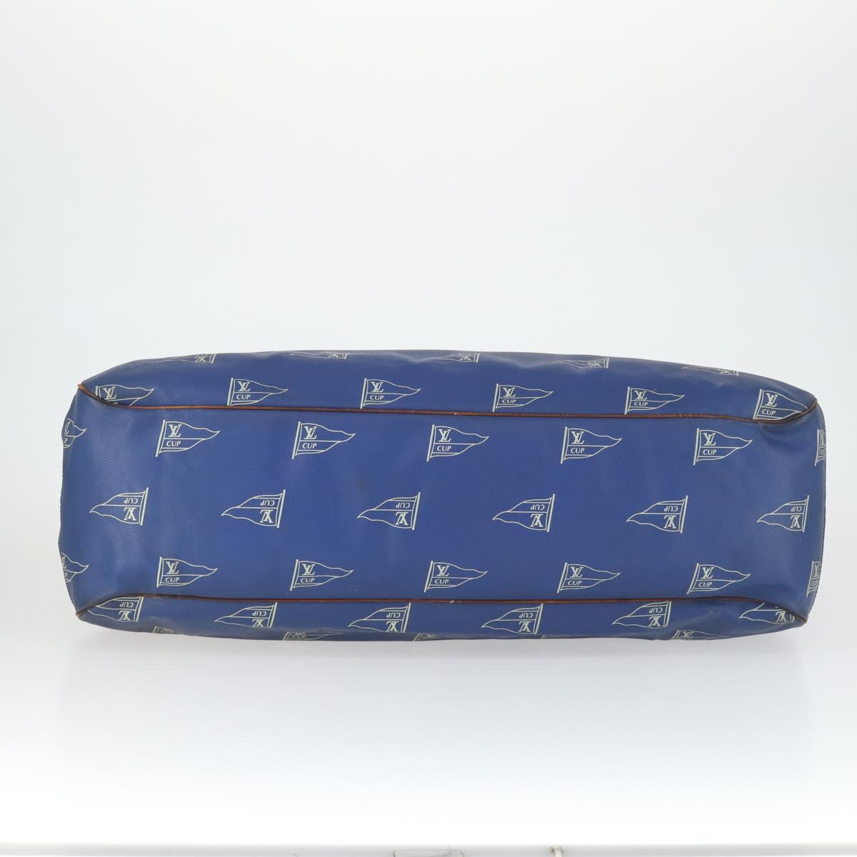 LOUIS VUITTON LV Cup Boston Bag Blue LV Auth 165742