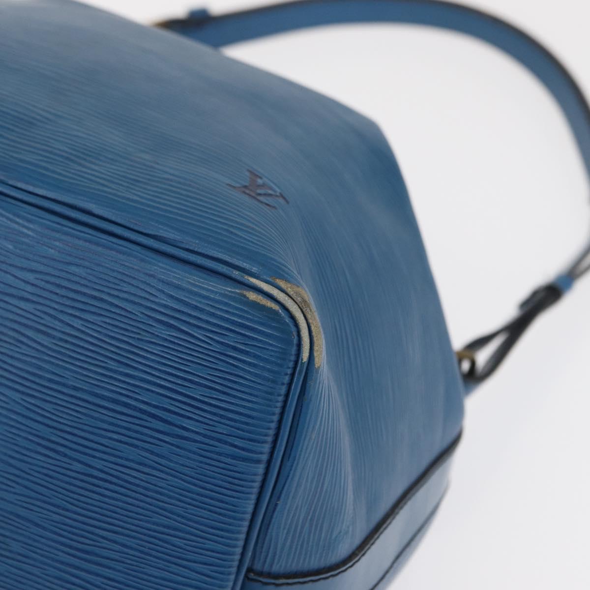 LOUIS VUITTON Epi Petit Noe Shoulder Bag Blue M44105 LV Auth 165745