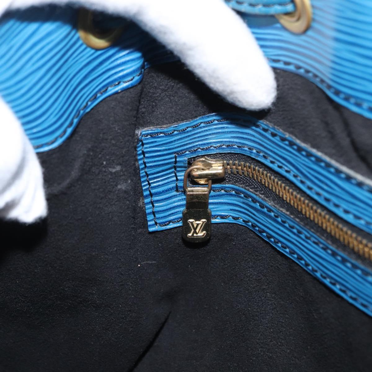 LOUIS VUITTON Epi Petit Noe Shoulder Bag Blue M44105 LV Auth 165745