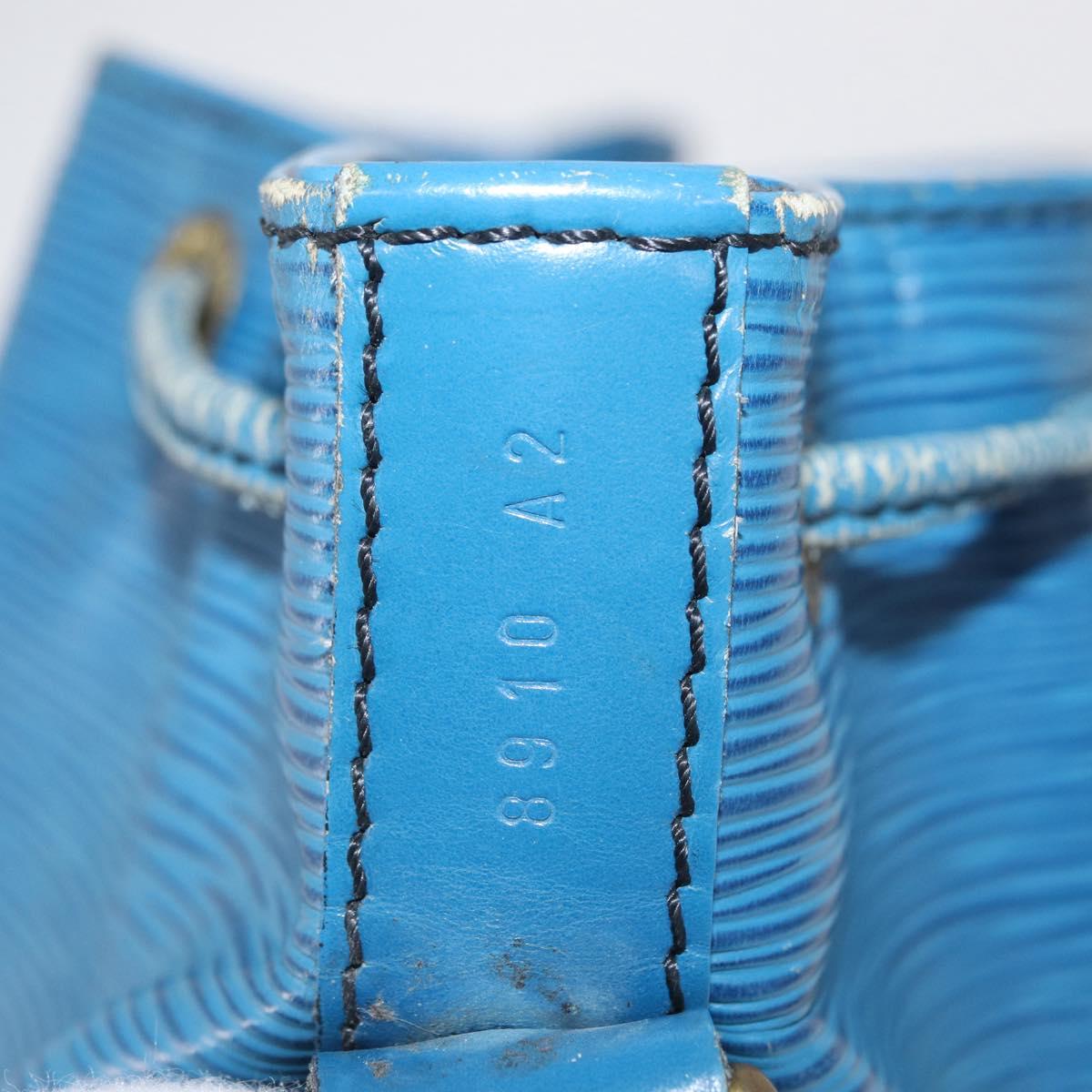 LOUIS VUITTON Epi Petit Noe Shoulder Bag Blue M44105 LV Auth 165745