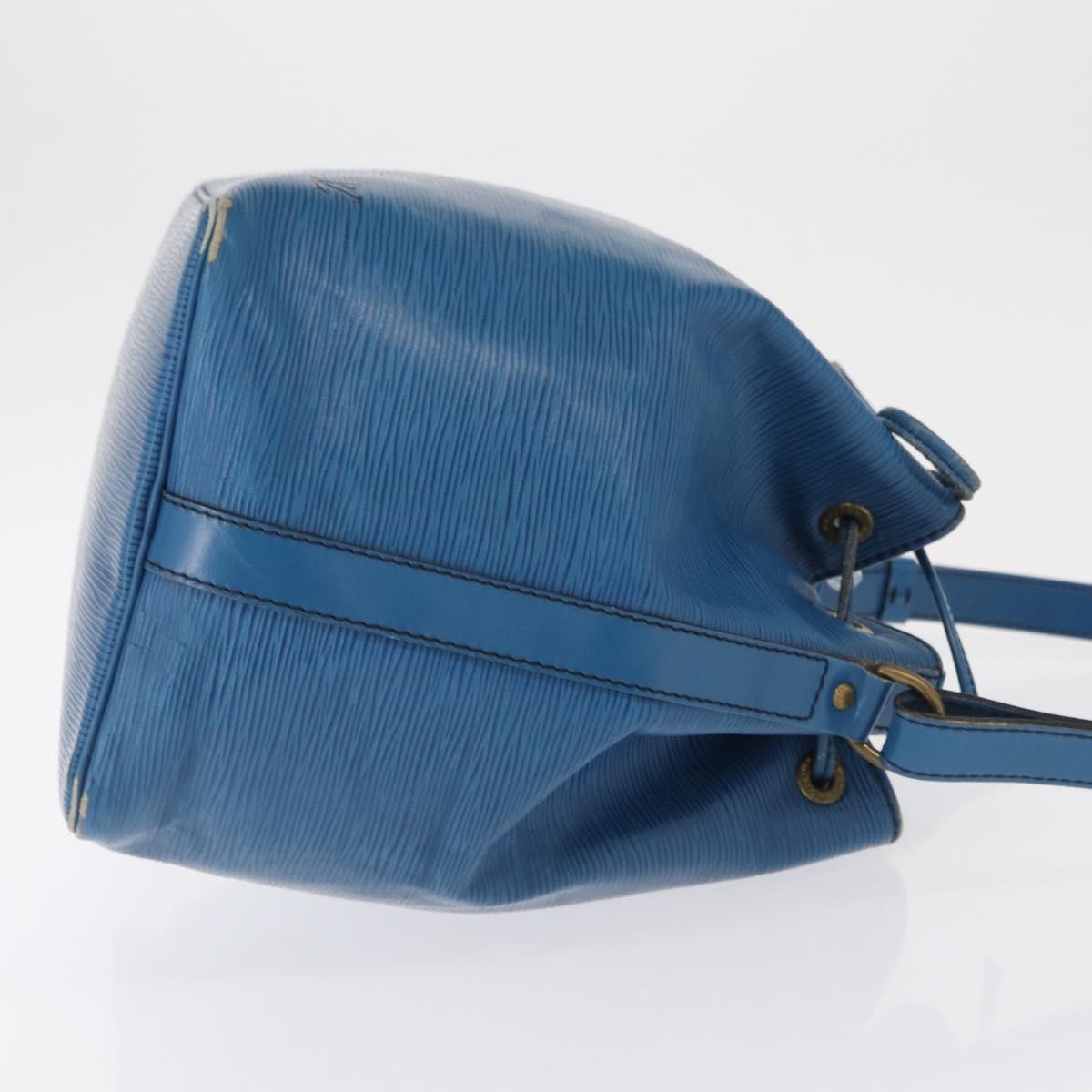 LOUIS VUITTON Epi Petit Noe Shoulder Bag Blue M44105 LV Auth 165745