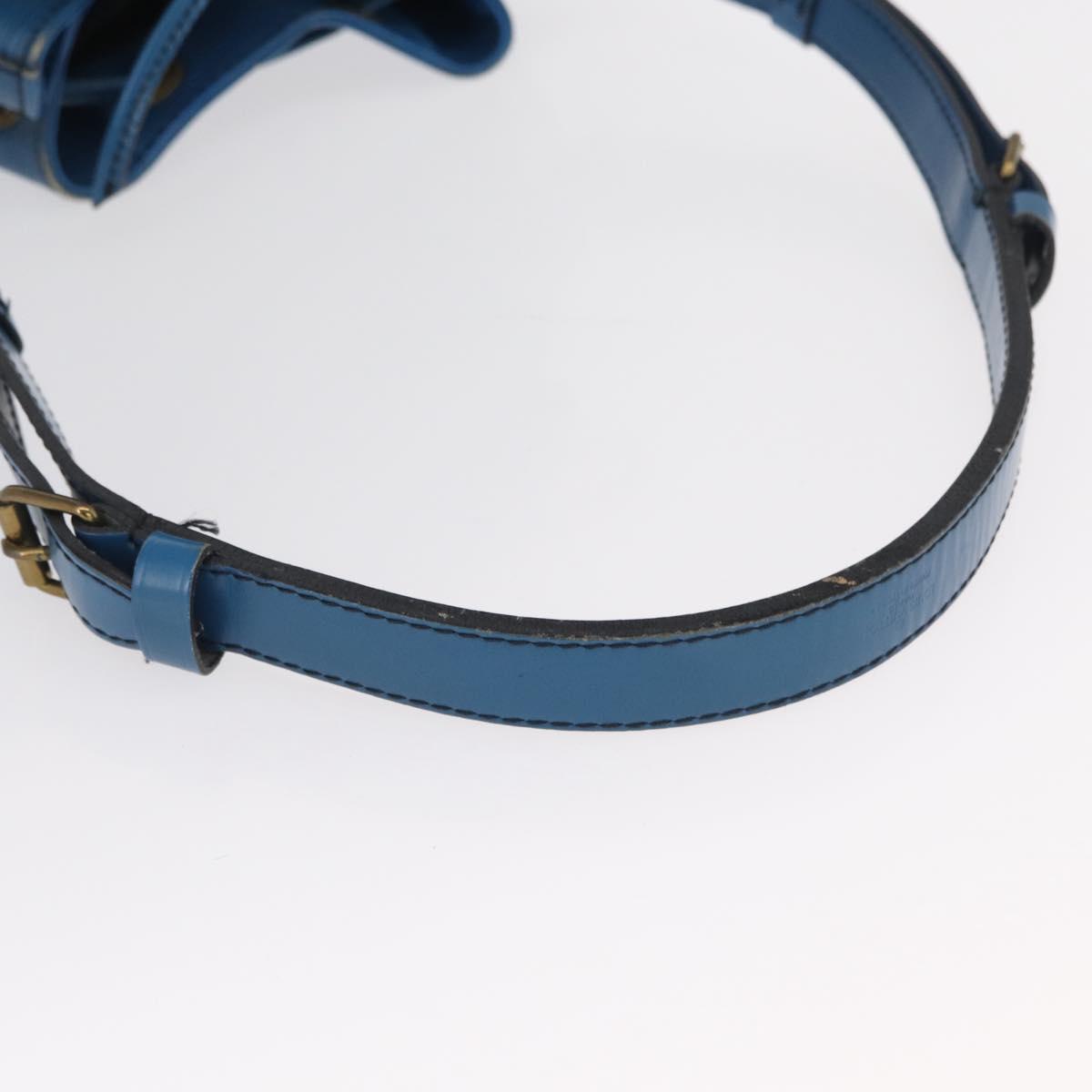 LOUIS VUITTON Epi Petit Noe Shoulder Bag Blue M44105 LV Auth 165745