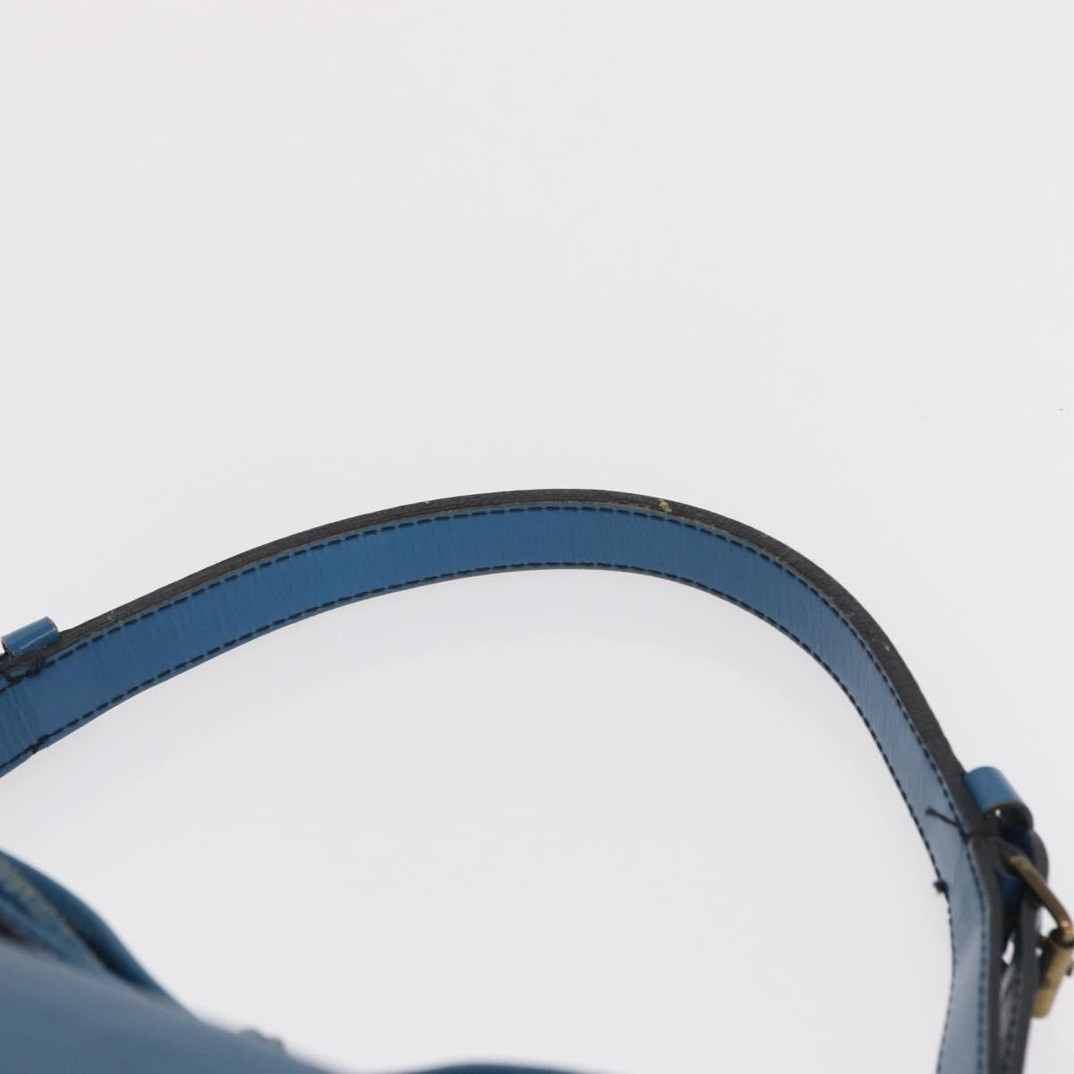 LOUIS VUITTON Epi Petit Noe Shoulder Bag Blue M44105 LV Auth 165745