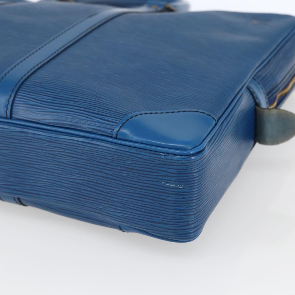 LOUIS VUITTON Epi Porte Documents Voyage Business Bag Blue M54475 LV Auth 165756