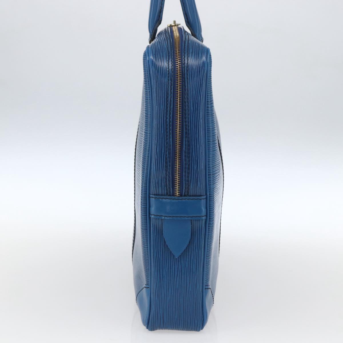 LOUIS VUITTON Epi Porte Documents Voyage Business Bag Blue M54475 LV Auth 165756