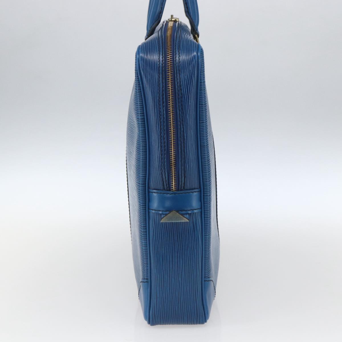 LOUIS VUITTON Epi Porte Documents Voyage Business Bag Blue M54475 LV Auth 165756