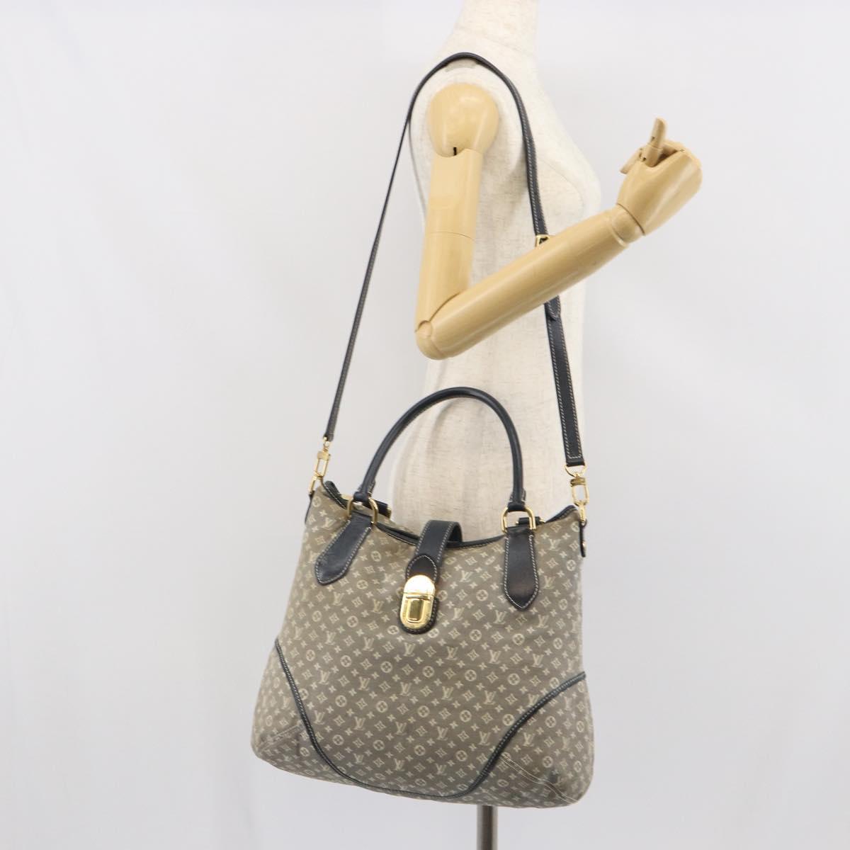 LOUIS VUITTON Monogram Idylle Elegy Shoulder Bag 2way Navy M56697 LV Auth 165759