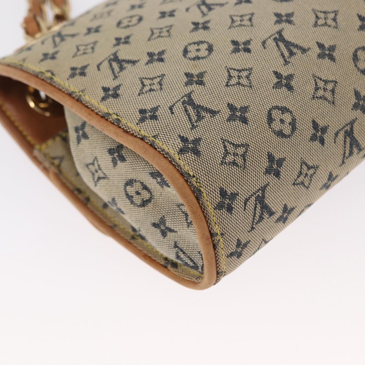 LOUIS VUITTON Monogram Mini Camille Chain Shoulder Bag Blue M92002 Auth 165777