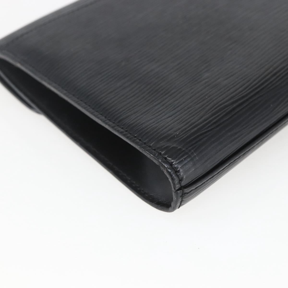 LOUIS VUITTON Epi Art Deco Clutch Bag Black M52632 LV Auth 165780