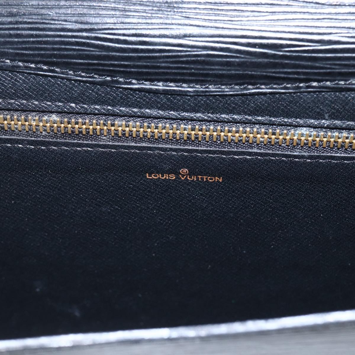 LOUIS VUITTON Epi Art Deco Clutch Bag Black M52632 LV Auth 165780