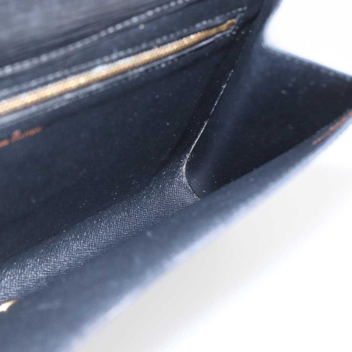 LOUIS VUITTON Epi Art Deco Clutch Bag Black M52632 LV Auth 165780