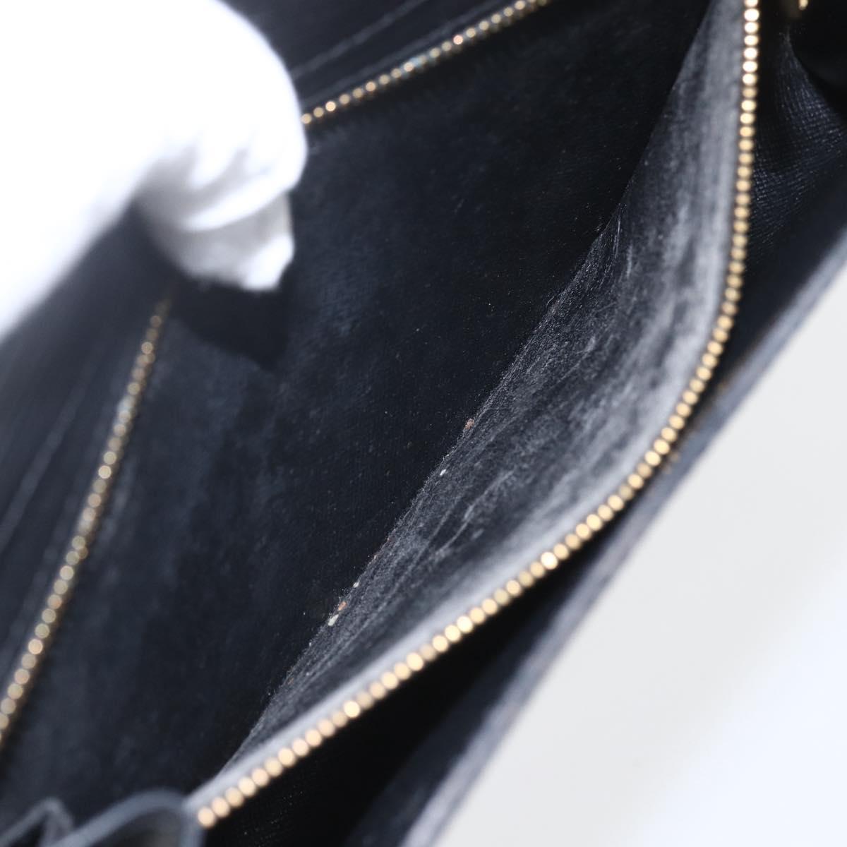 LOUIS VUITTON Epi Art Deco Clutch Bag Black M52632 LV Auth 165780