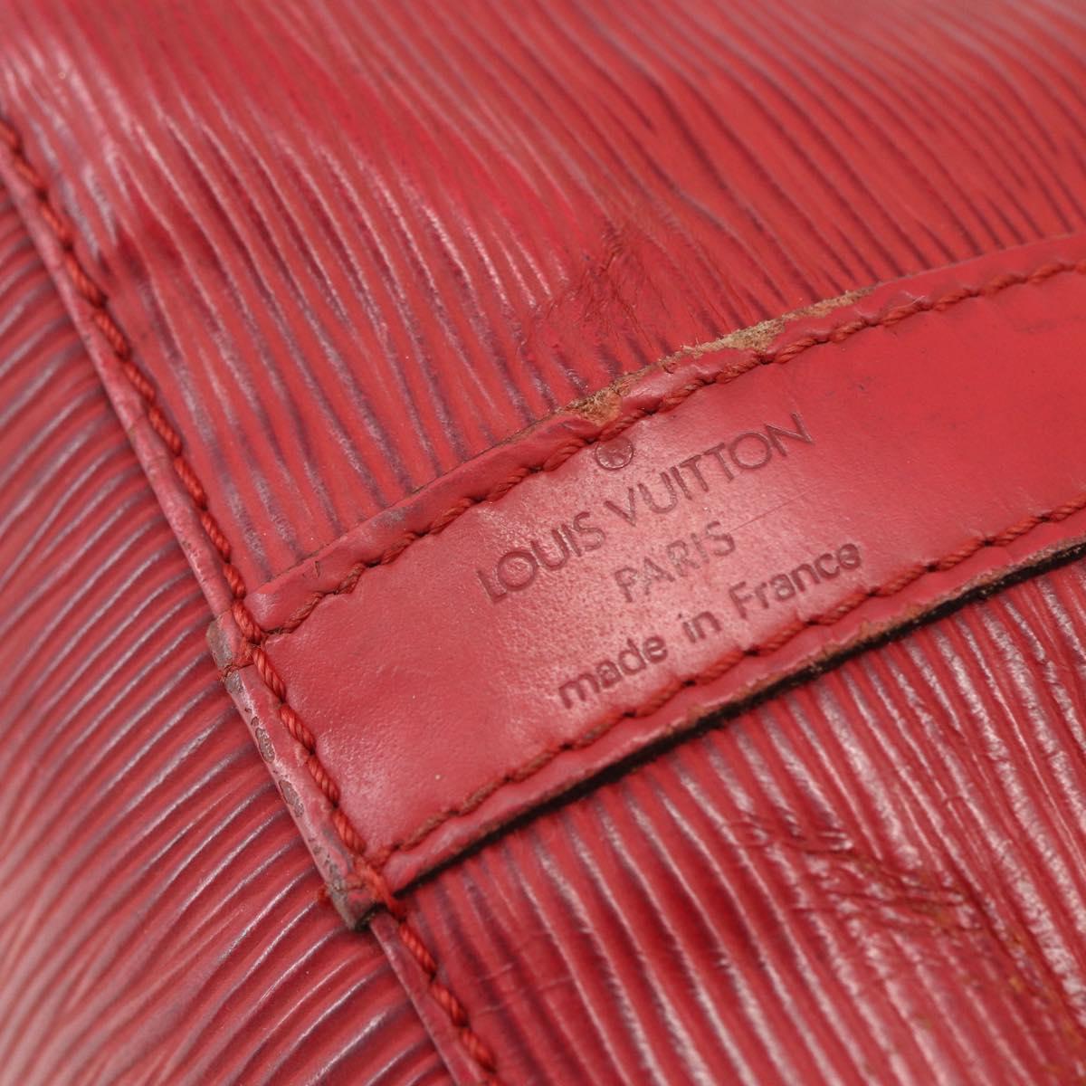 LOUIS VUITTON Epi Petit Noe Shoulder Bag Red M44107 LV Auth 165781