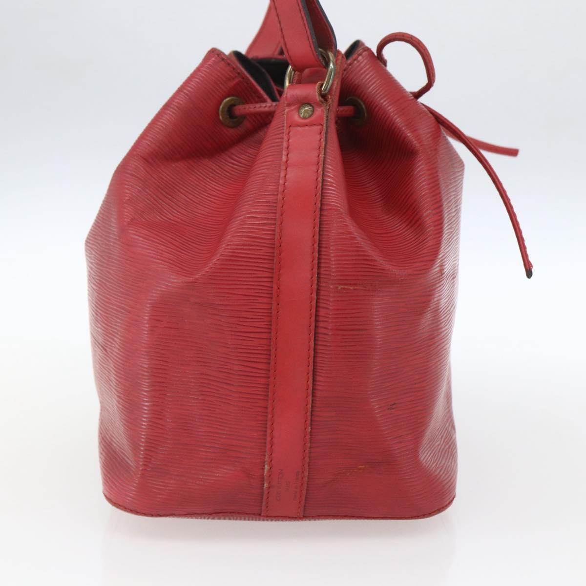 LOUIS VUITTON Epi Petit Noe Shoulder Bag Red M44107 LV Auth 165781