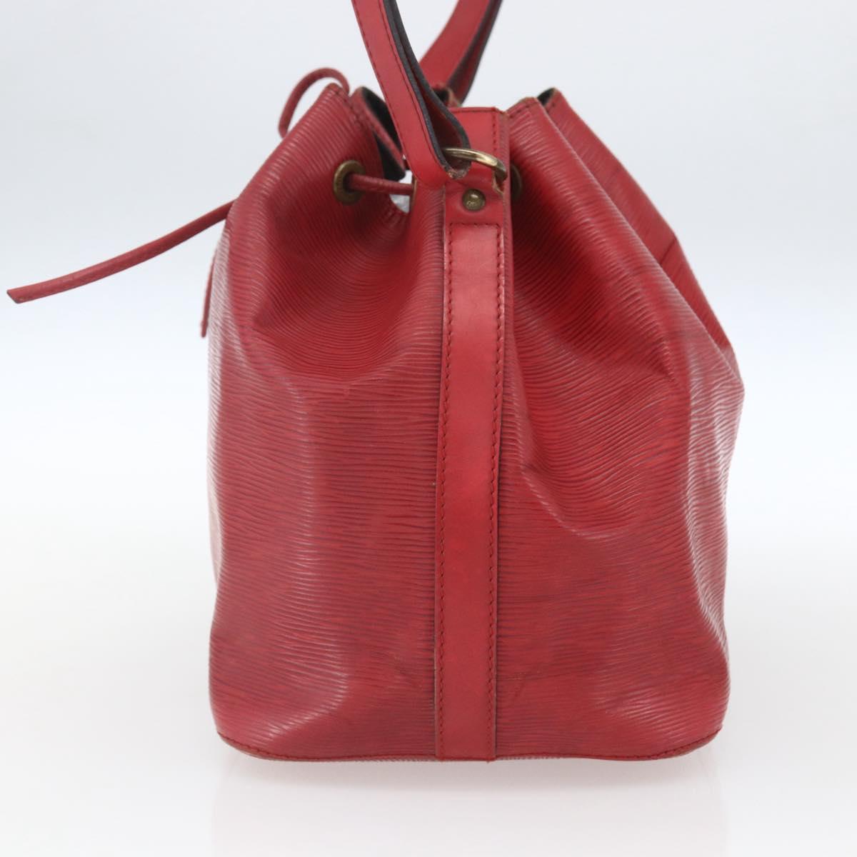 LOUIS VUITTON Epi Petit Noe Shoulder Bag Red M44107 LV Auth 165781