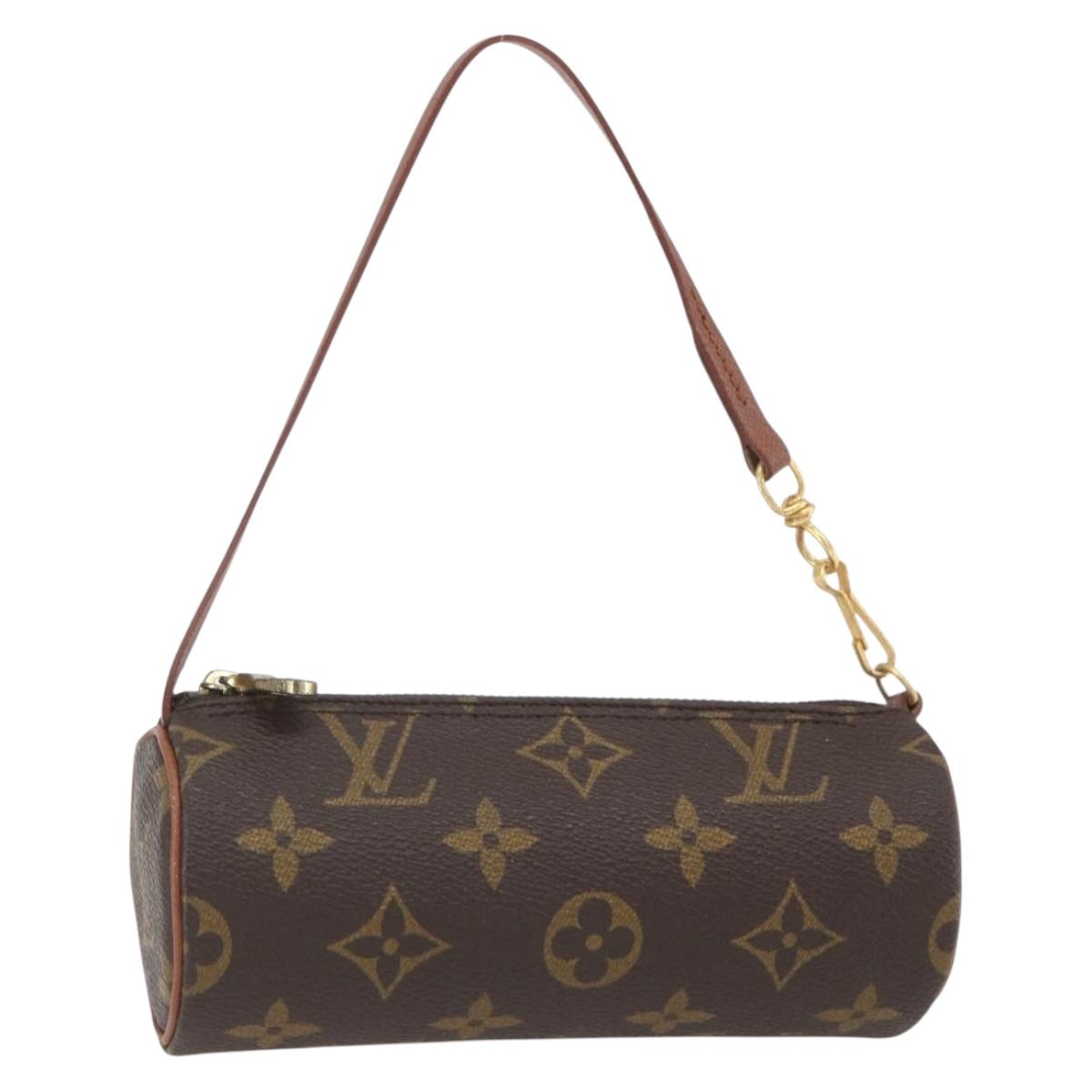 LOUIS VUITTON Monogram Papillon Pouch LV Auth 165792