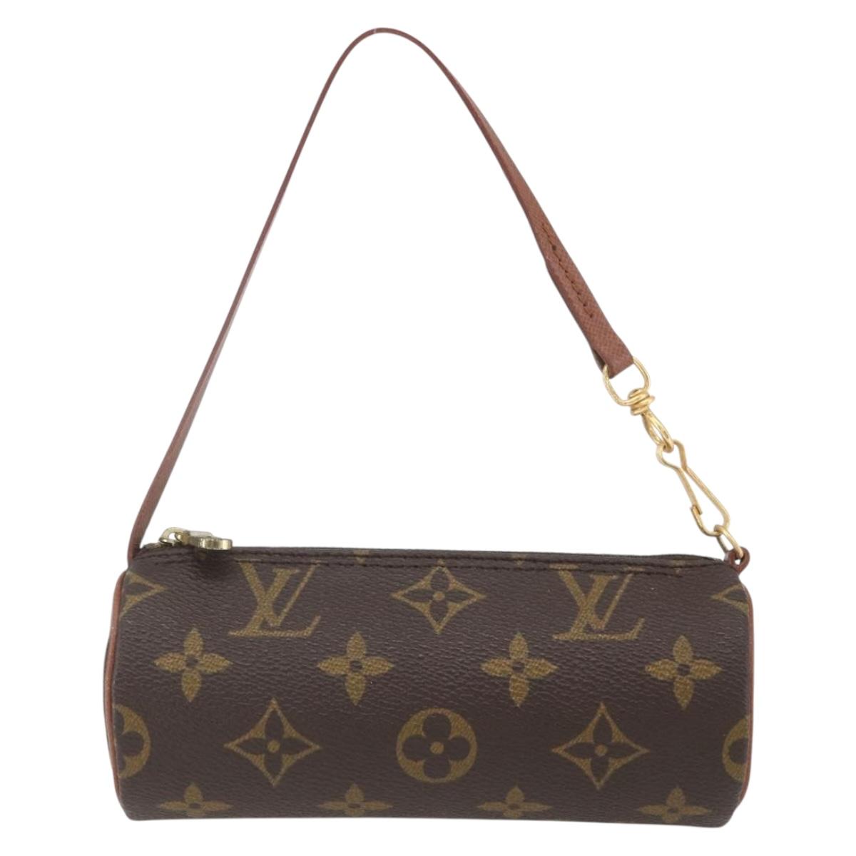 LOUIS VUITTON Monogram Papillon Pouch LV Auth 165792