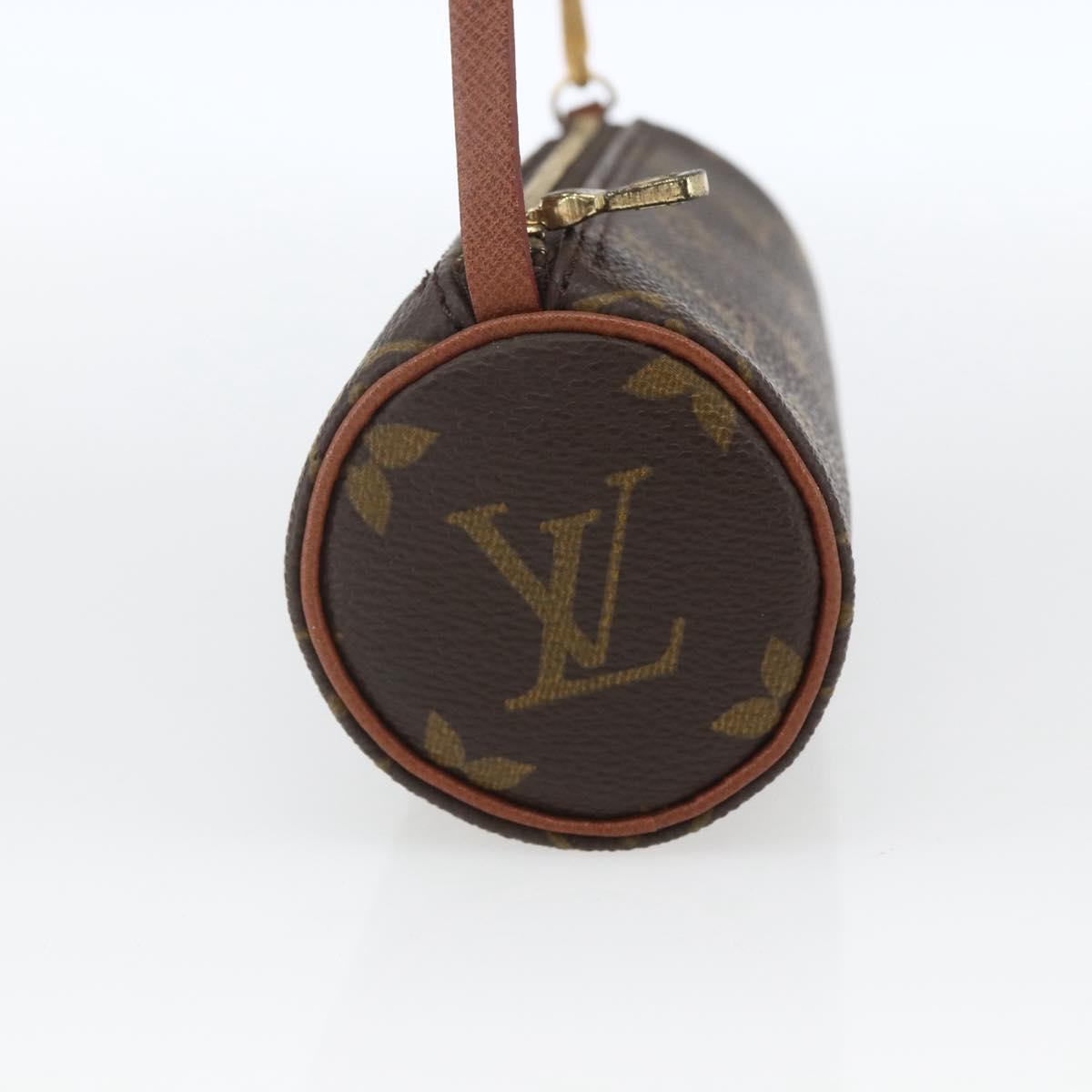 LOUIS VUITTON Monogram Papillon Pouch LV Auth 165792