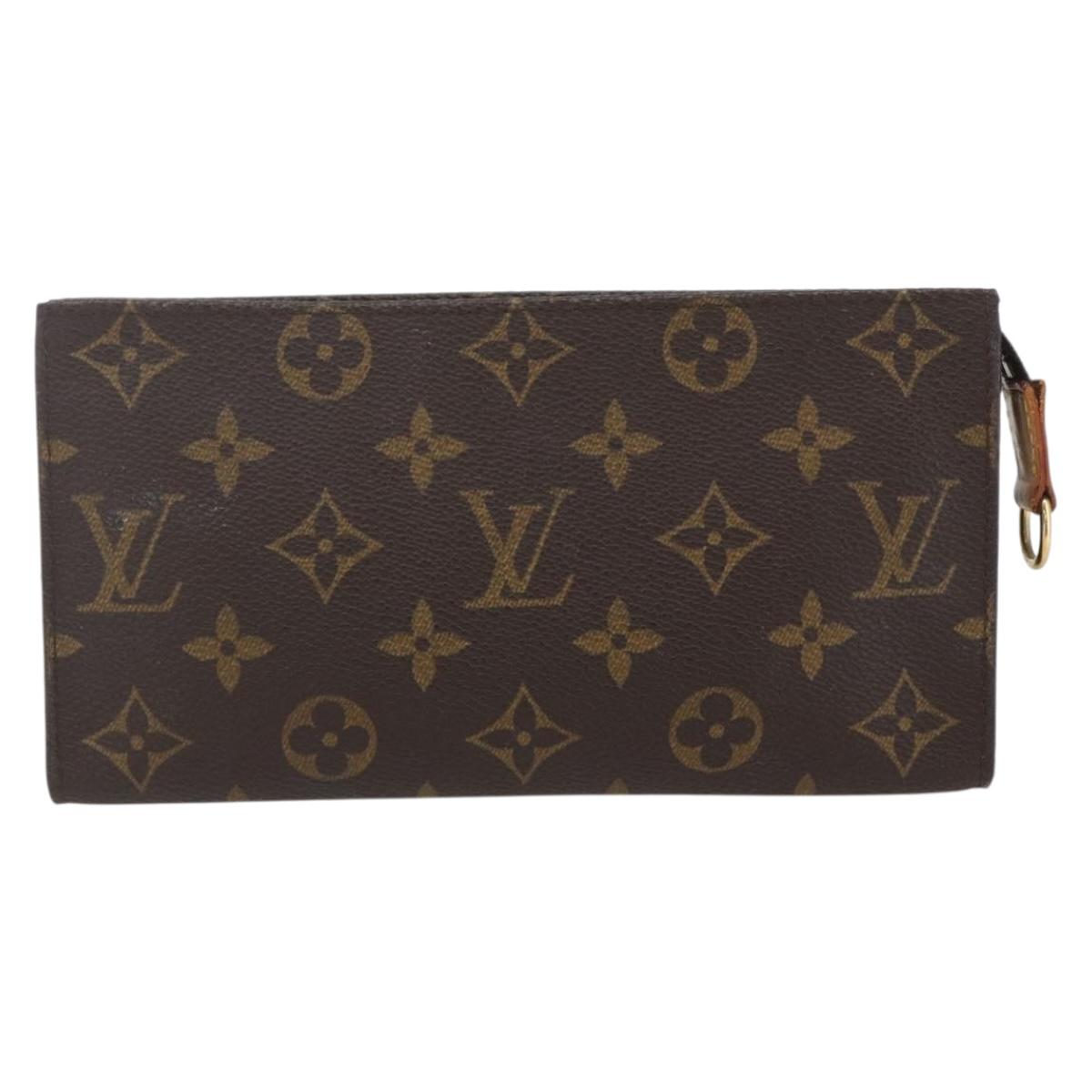 LOUIS VUITTON Monogram Bucket GM Accessory Pouch LV Auth 165794