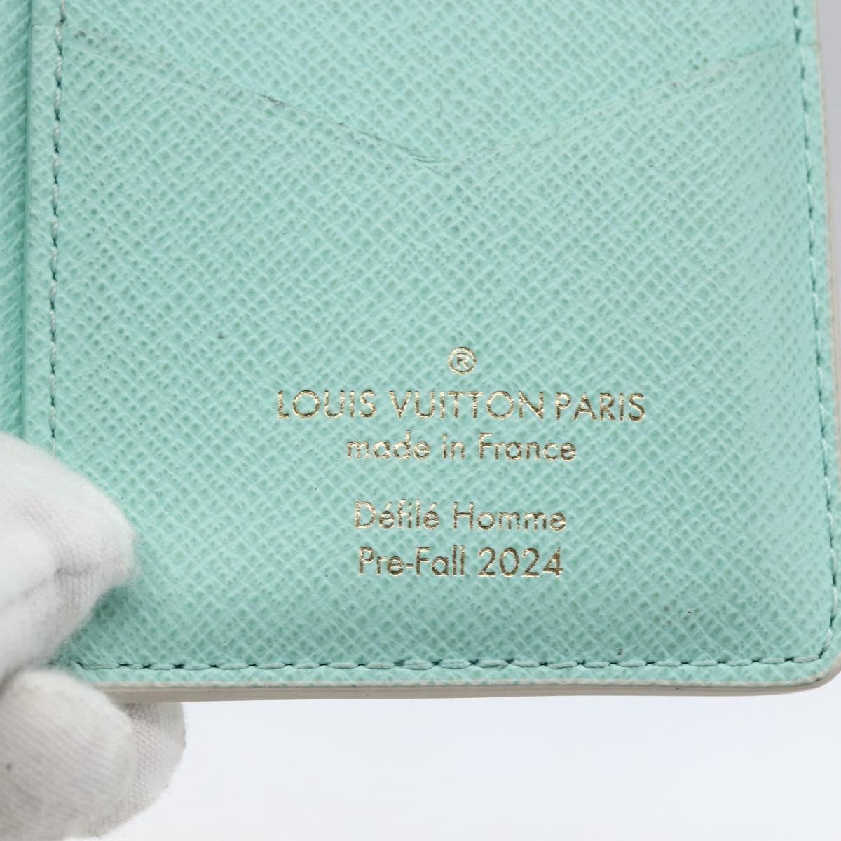 LOUIS VUITTON Damier Heritage Organizer De Poch Case White N40678 Auth 165796M