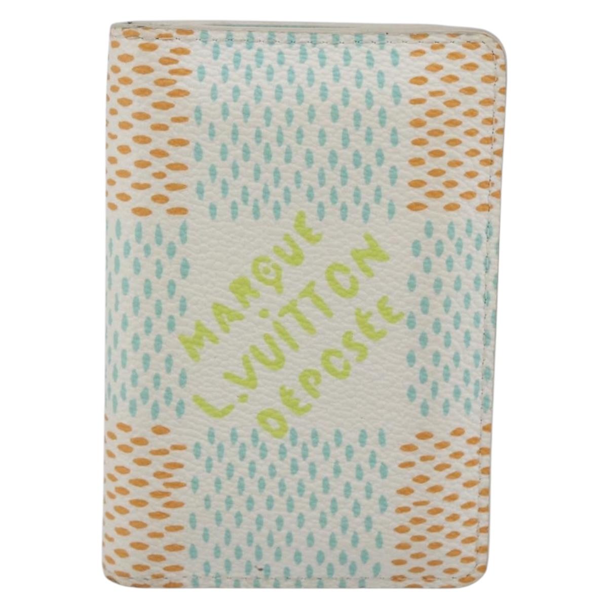 LOUIS VUITTON Damier Heritage Organizer De Poch Case White N40678 Auth 165796M