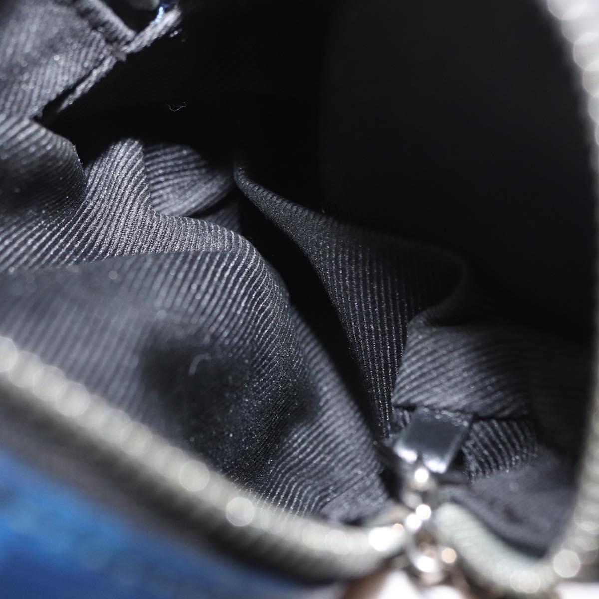 LOUIS VUITTON Monogram Taigarama Porte Cles Pouch Blue M69309 LV Auth 165797
