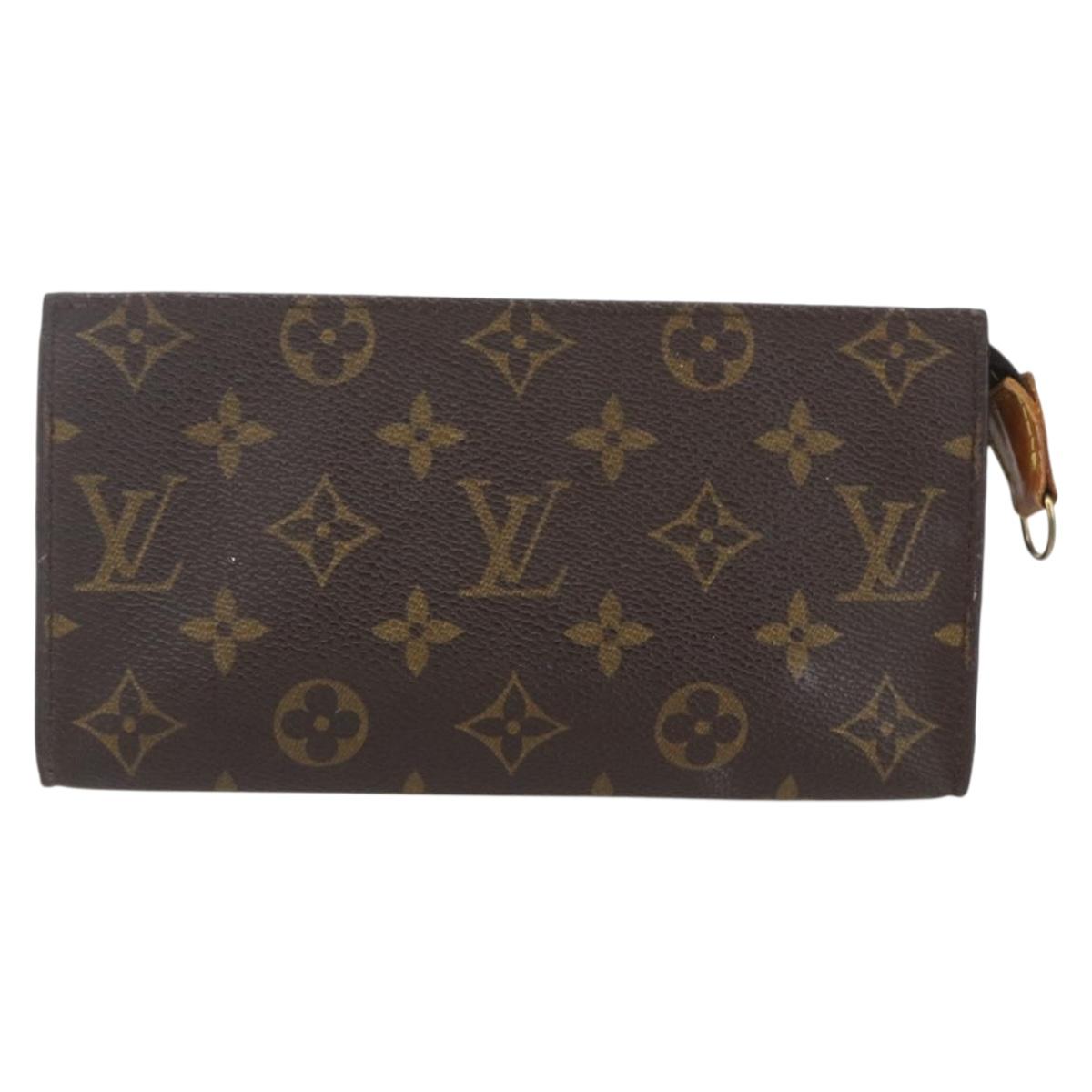 LOUIS VUITTON Monogram Bucket GM Accessory Pouch LV Auth 165802