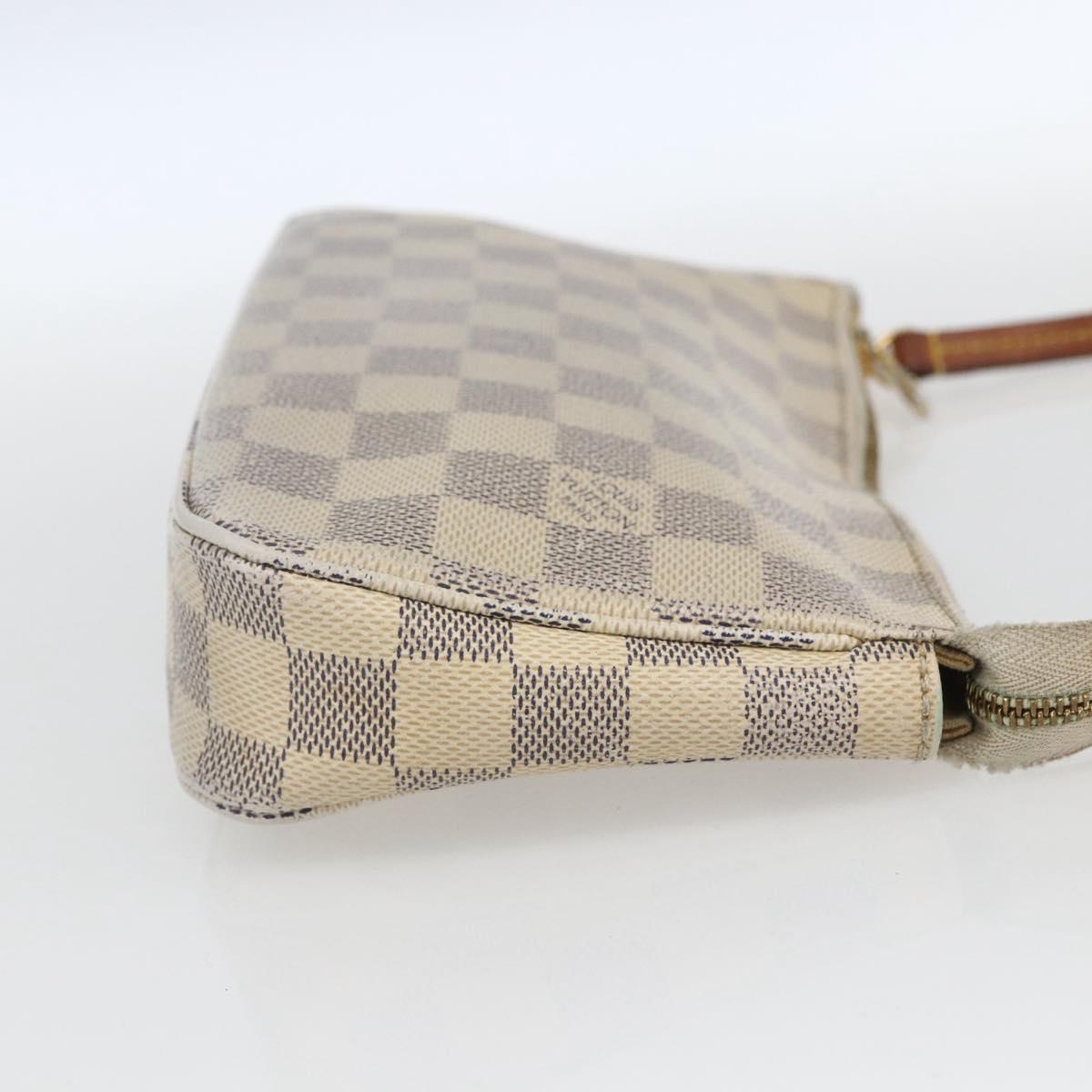 LOUIS VUITTON Damier Azur Pochette Accessoires Pouch N51986 LV Auth 165817