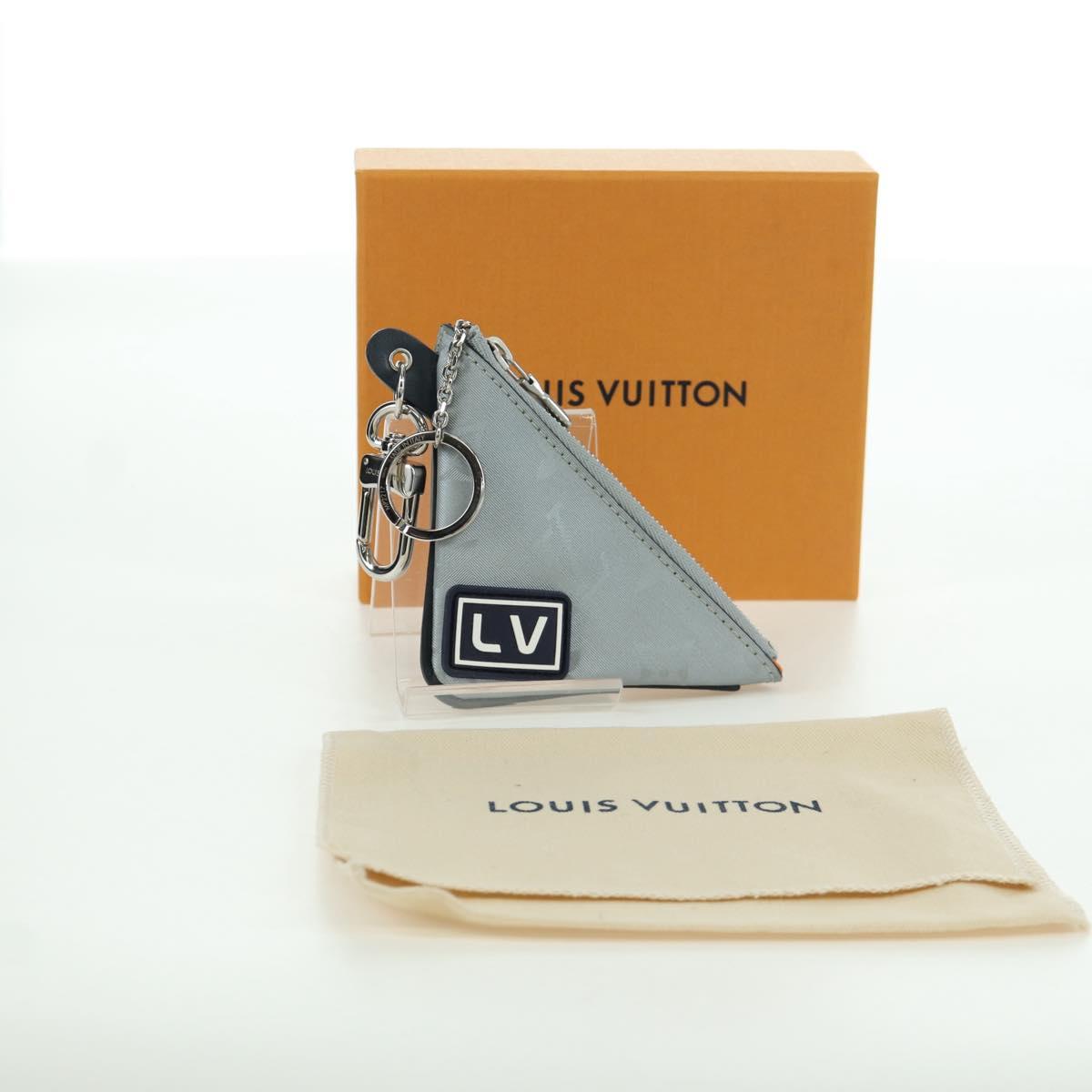 LOUIS VUITTON Monogram Satellite Porte Cles Charm Silver MP2217 LV Auth 165831M