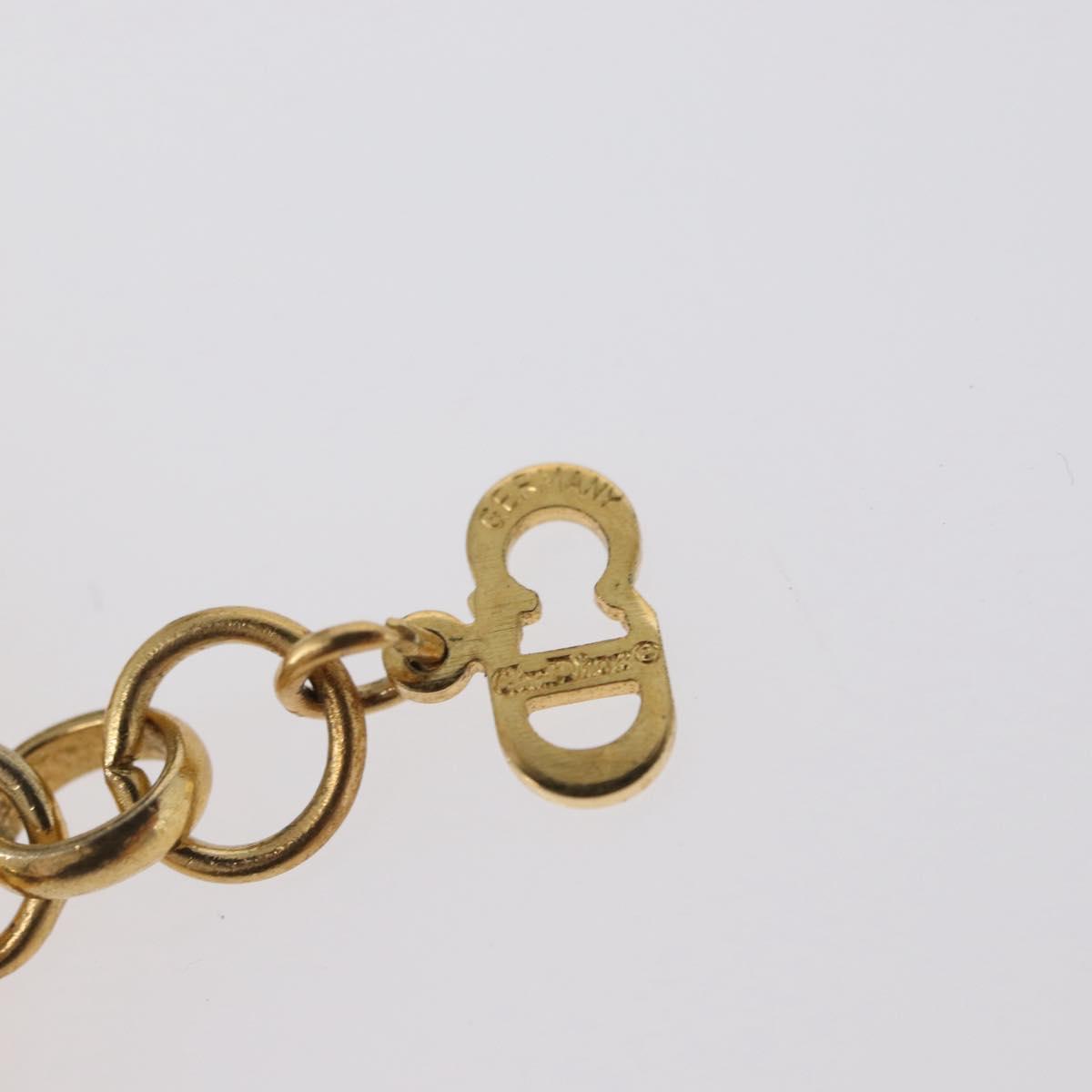 Christian Dior Necklace metal Gold Tone Auth 165838SAV