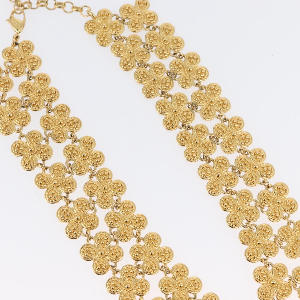 Christian Dior Necklace metal Gold Tone Auth 165838SAV