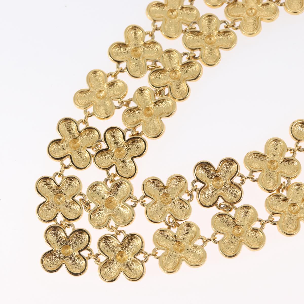 Christian Dior Necklace metal Gold Tone Auth 165838SAV