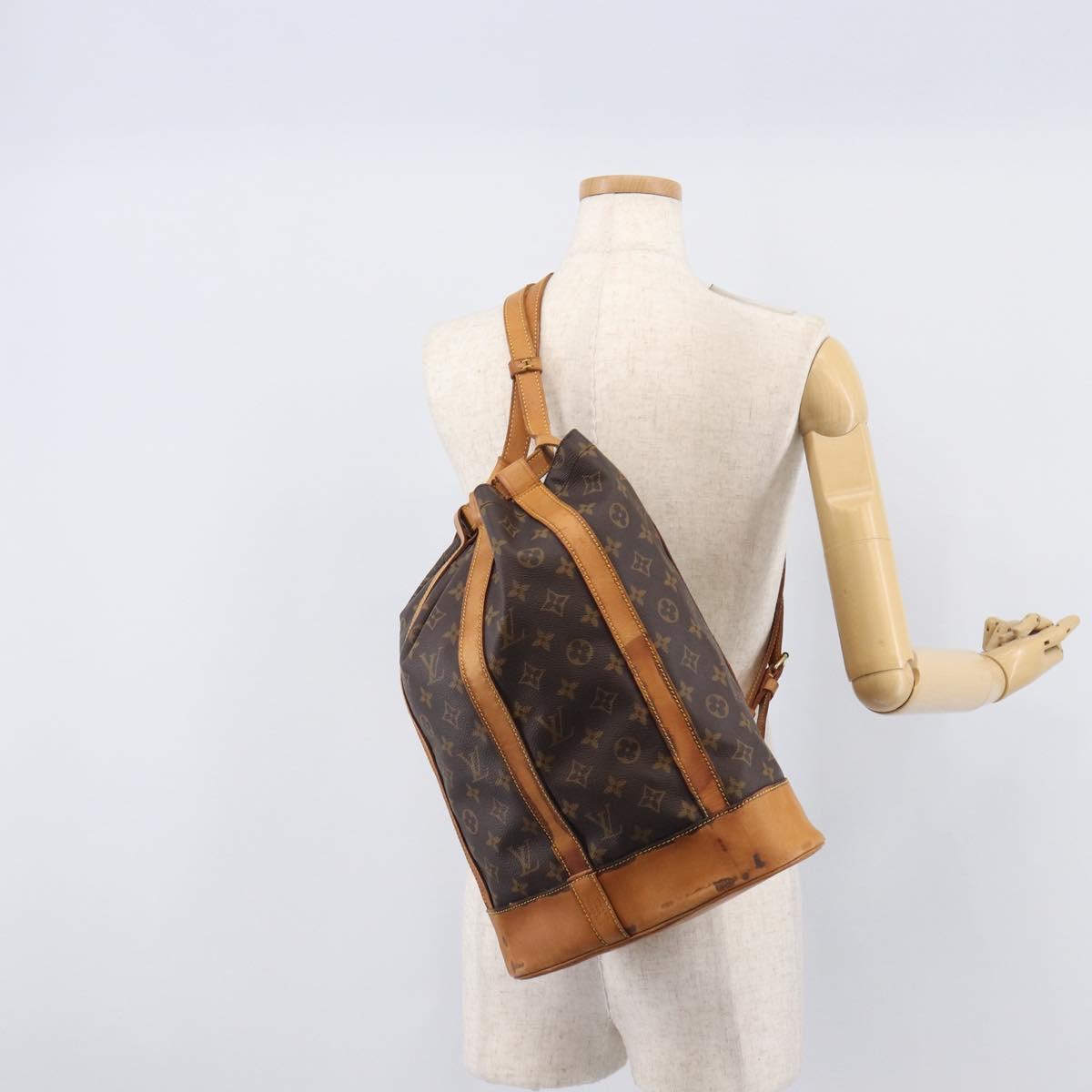 LOUIS VUITTON Monogram Randonnee PM Shoulder Bag M42243 LV Auth 165842