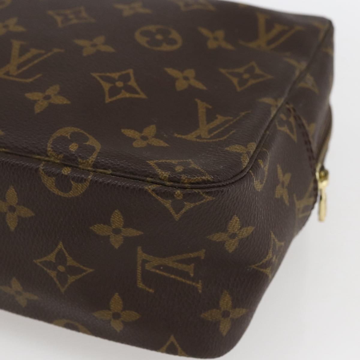 LOUIS VUITTON Monogram Trousse Toilette 28 Clutch Bag M47522 LV Auth 165844