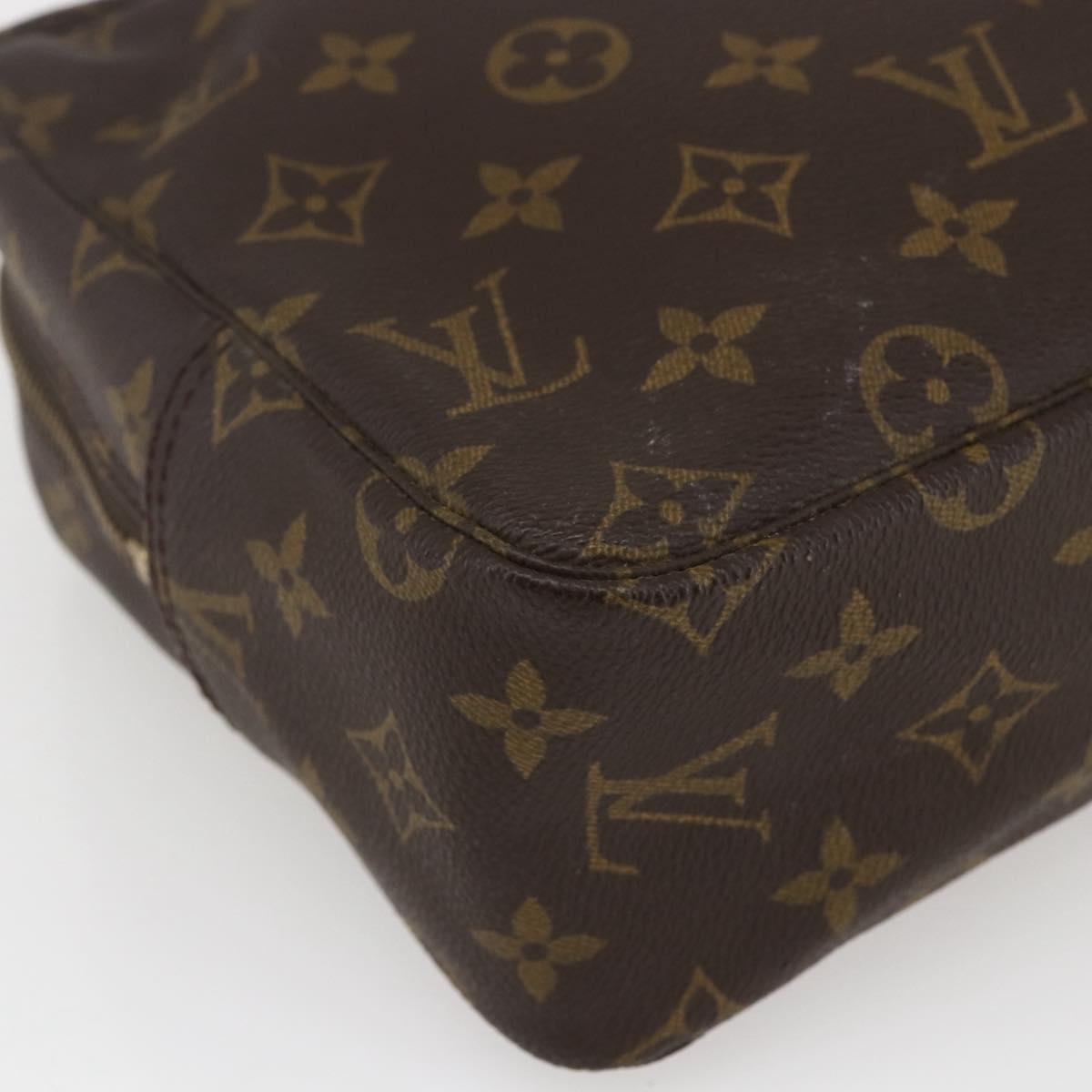LOUIS VUITTON Monogram Trousse Toilette 28 Clutch Bag M47522 LV Auth 165844