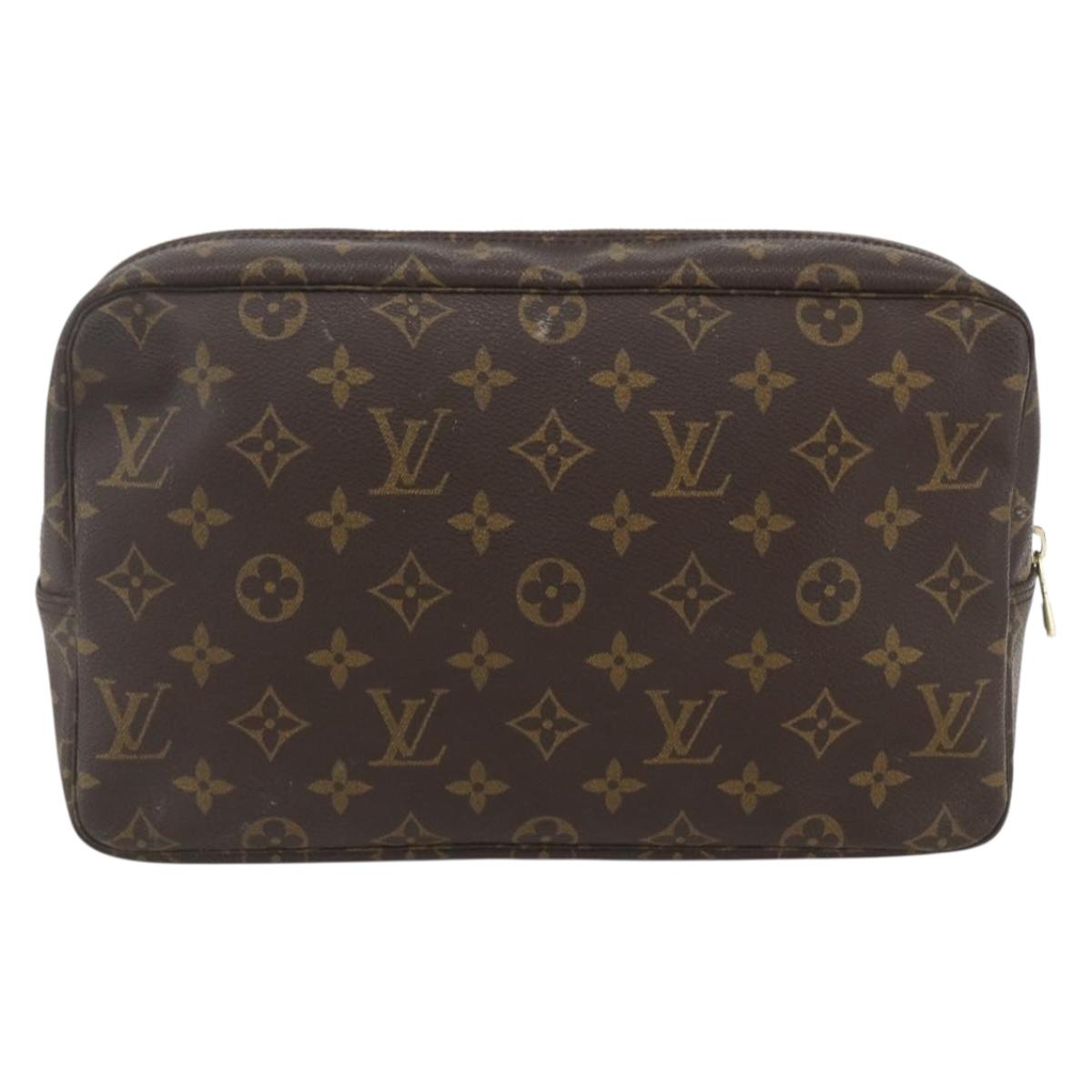 LOUIS VUITTON Monogram Trousse Toilette 28 Clutch Bag M47522 LV Auth 165844