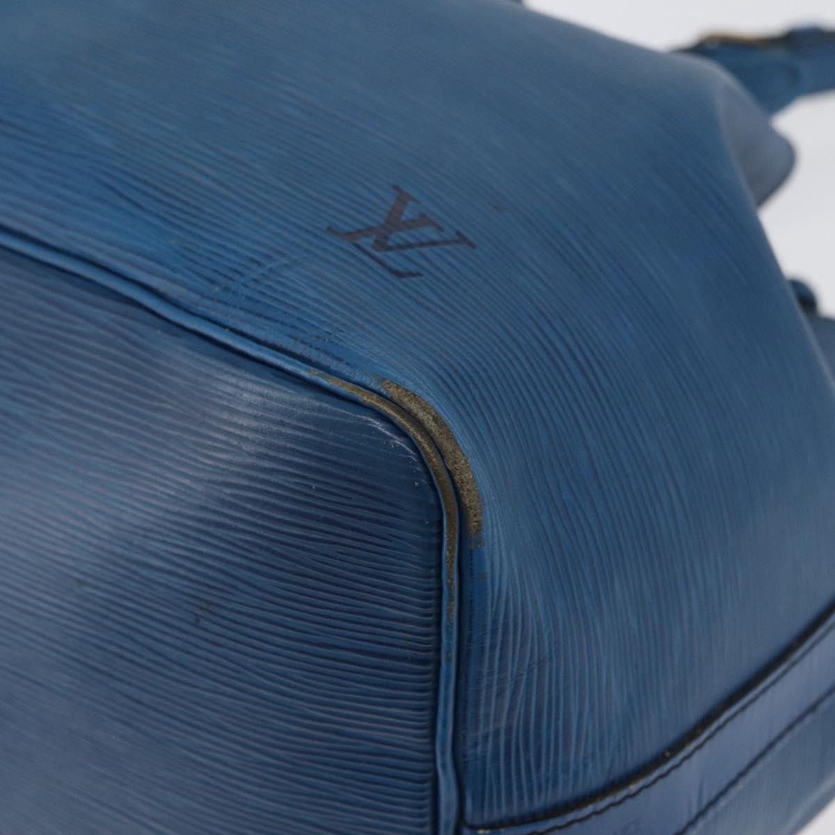 LOUIS VUITTON Epi Petit Noe Shoulder Bag Blue M44105 LV Auth 165858