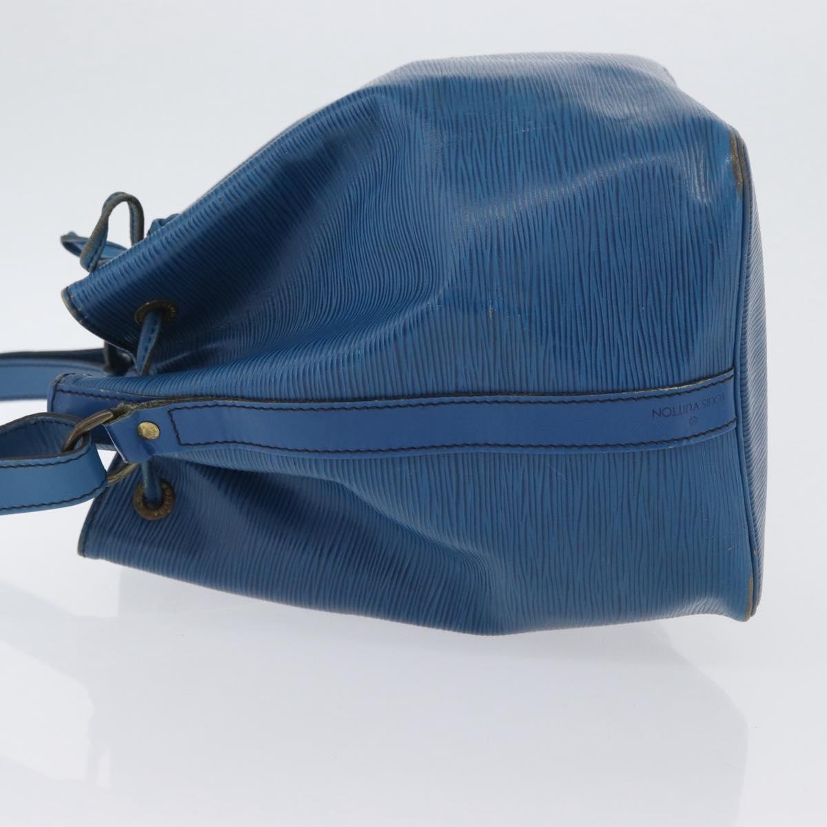 LOUIS VUITTON Epi Petit Noe Shoulder Bag Blue M44105 LV Auth 165858
